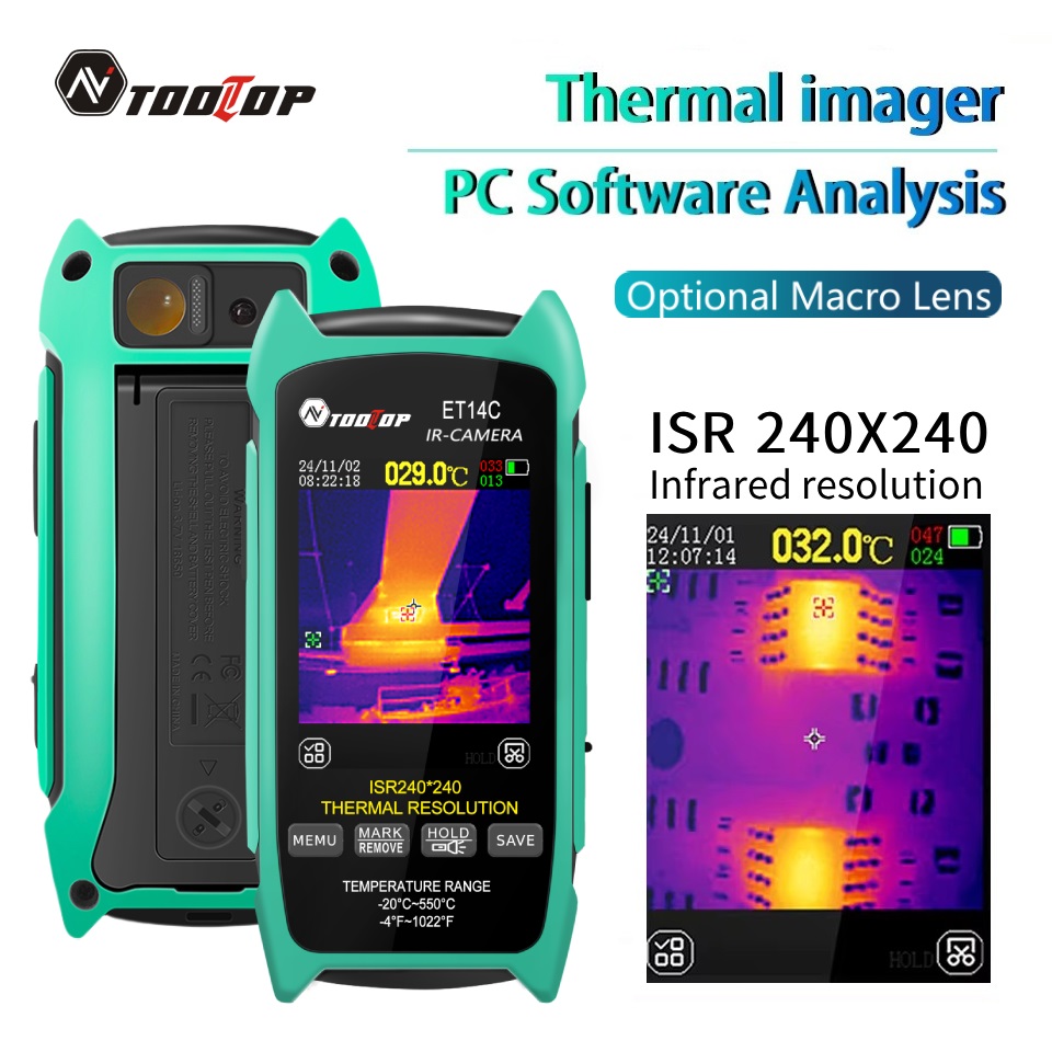 Nf 521 Thermal Imaging Camera - TOOLTOP ET14C 2.8 นิ้ว Thermal Imager