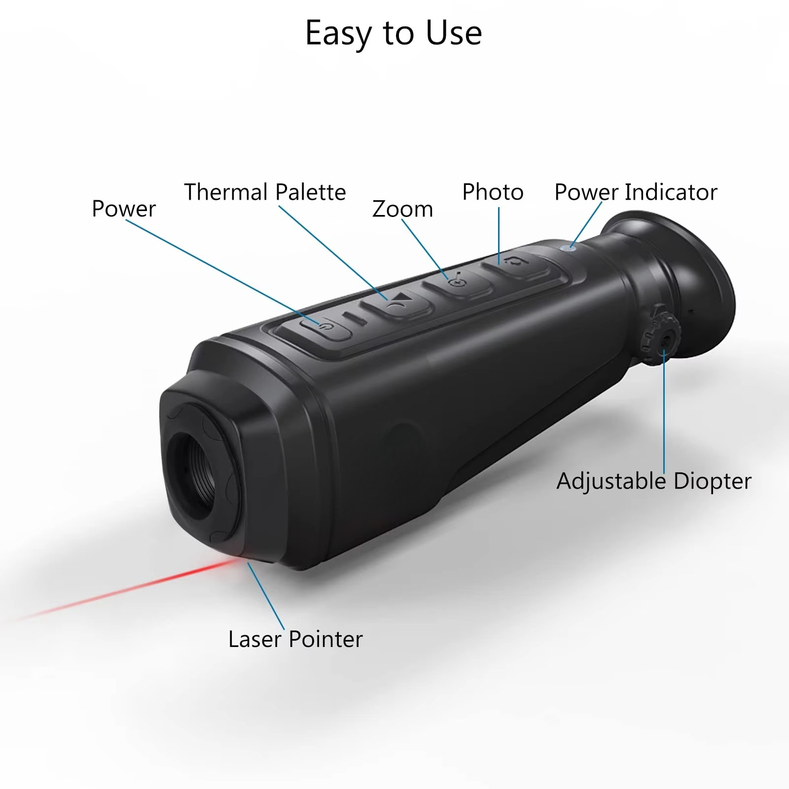 กล้องถ่ายภาพความร้อนแบบตาเดียว - Thermal Scope Night Vision Monocular บทวิจารณ์และราคา