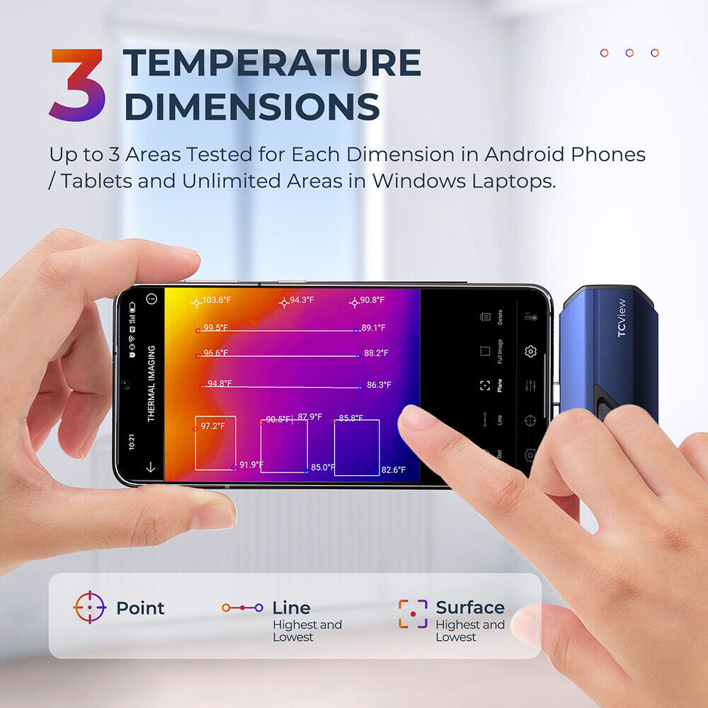 TOPDON TC001 กล้องถ่ายภาพความร - Thermal Imaging Camera 256X192 บทวิจารณ์และราคา