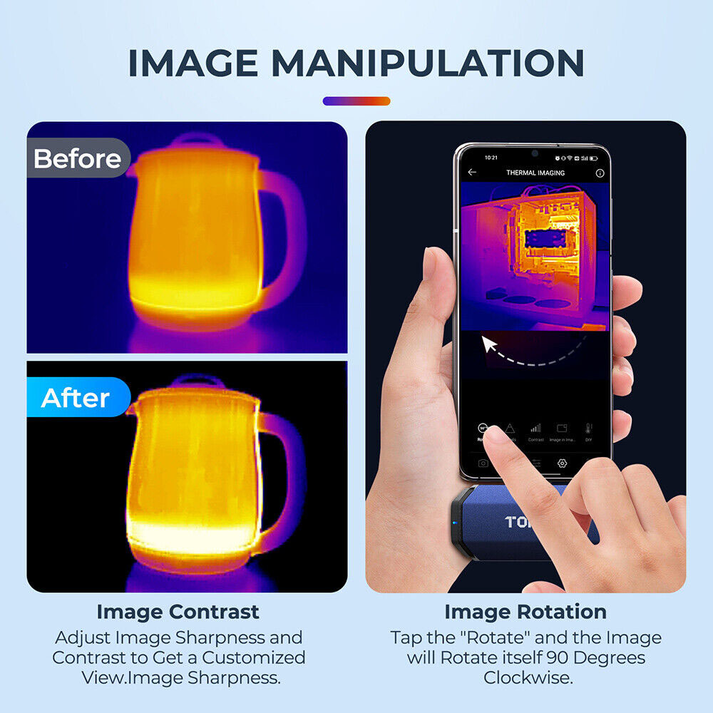 TOPDON TC001 กล้องถ่ายภาพความร - Thermal Imaging Camera 256X192 บทวิจารณ์และราคา